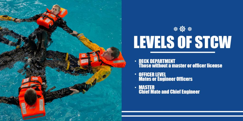 Levels of STCW requirements for mates, chief engineers, and more Graphic